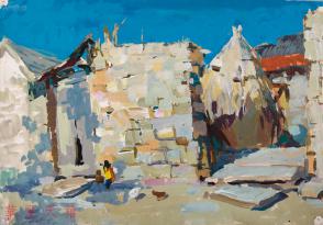 水粉、西畫與名人字畫 藝術傳承與通訊設備的時代交響